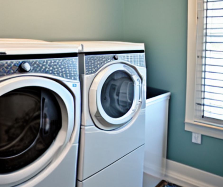 New appliances in the laundry room